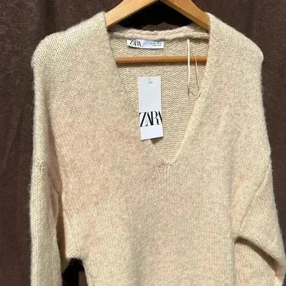 NWT ZARA AW21 SAND KNIT MIDI DRESS 2488/111 - Picture 8 of 10